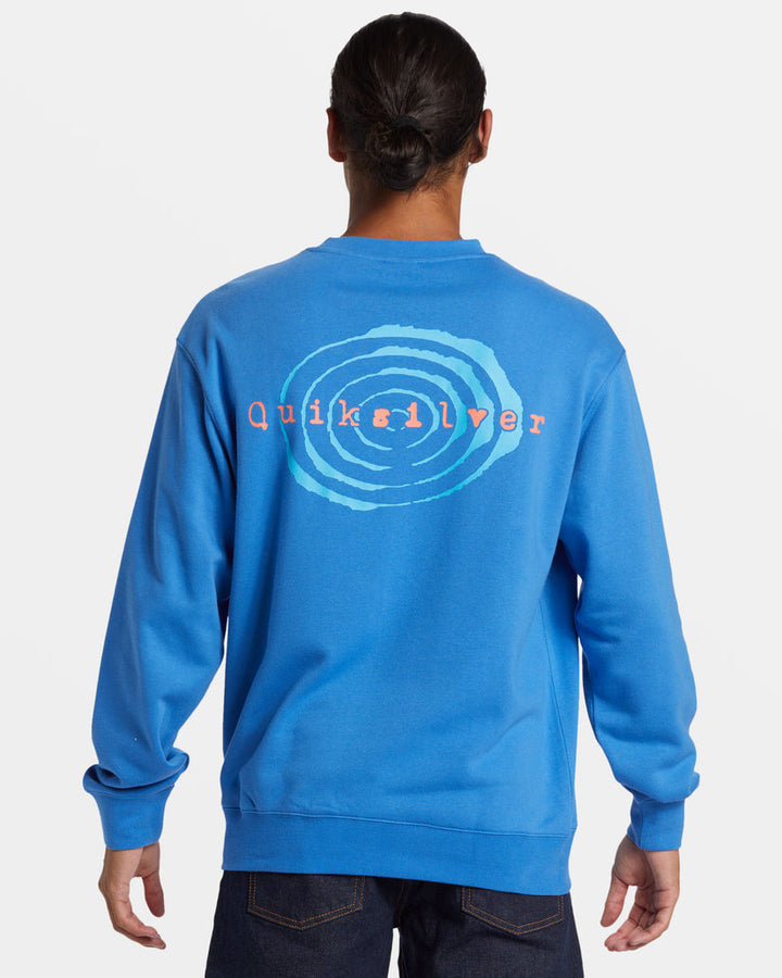 Quiksilver Graphic Crewneck Sweatshirt - NEBULAS BLUE - Sun Diego Boardshop