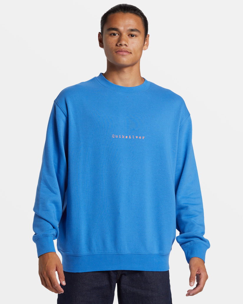 Quiksilver Graphic Crewneck Sweatshirt - NEBULAS BLUE - Sun Diego Boardshop