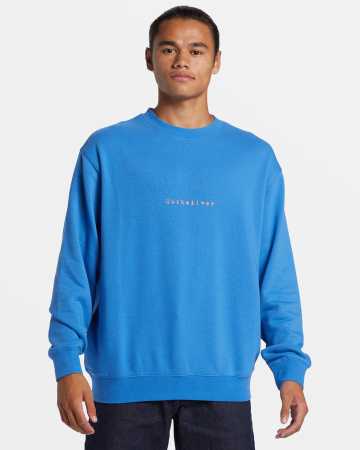 Quiksilver Graphic Crewneck Sweatshirt - NEBULAS BLUE - Sun Diego Boardshop