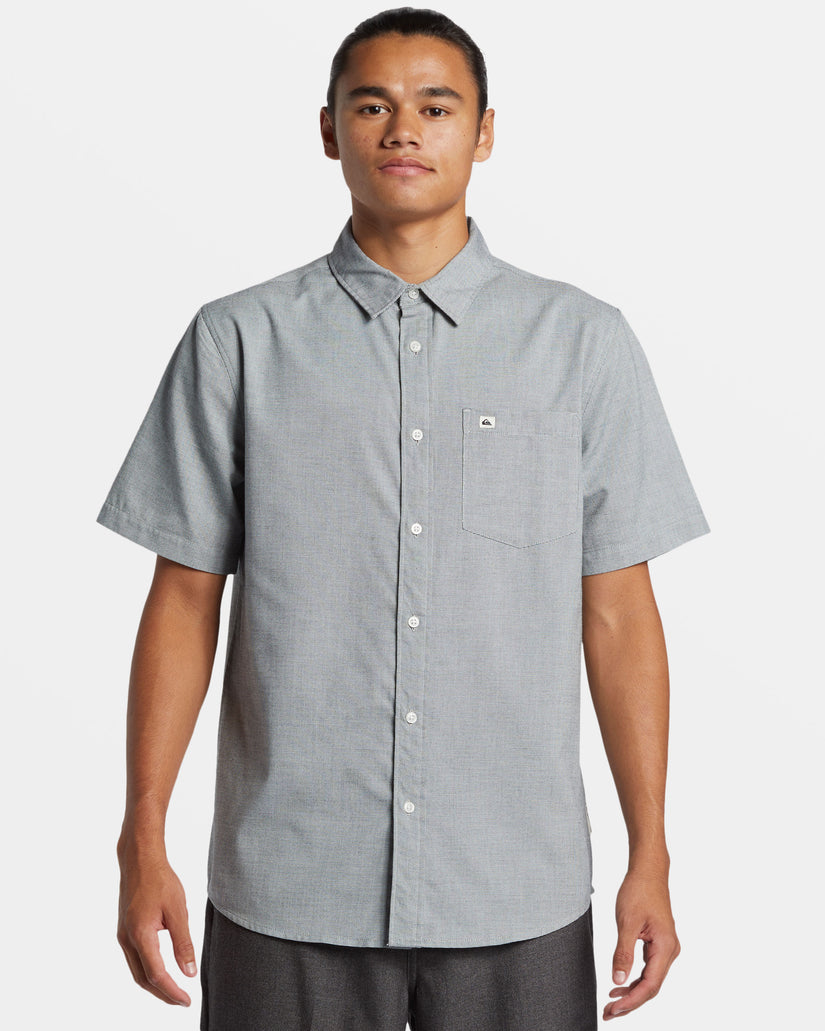 Quiksilver Shoreline Classic Short Sleeve Shirt - WHITE MARBLE HEATHER - Sun Diego Boardshop