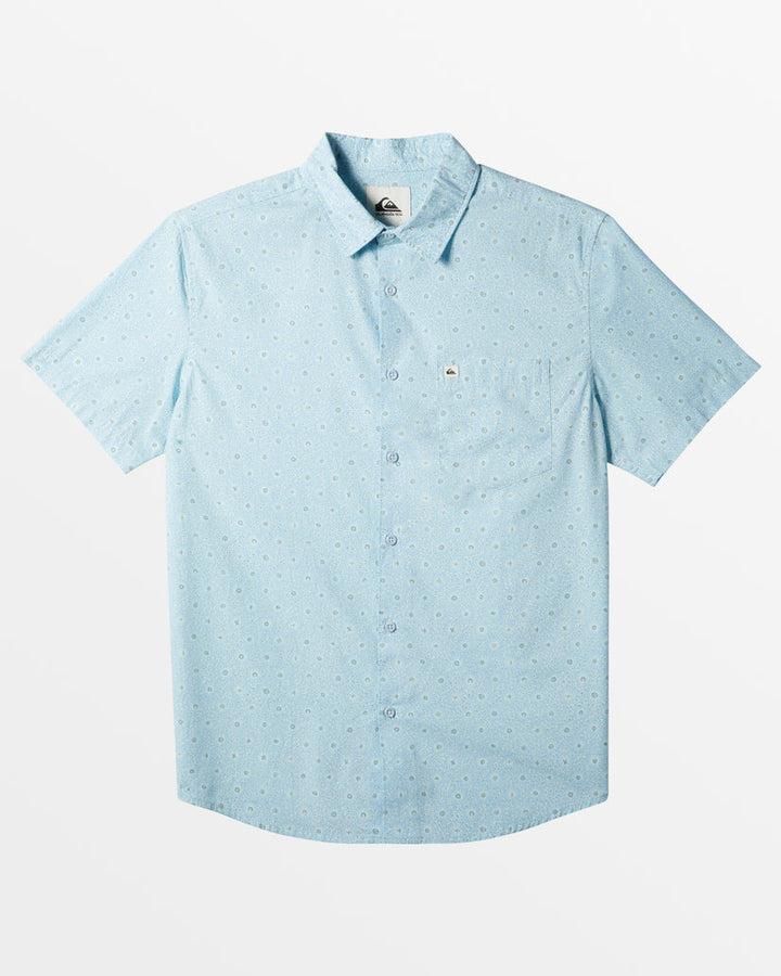 Quiksilver Apero Classic Short Sleeve Shirt - BLUE BELL - Sun Diego Boardshop