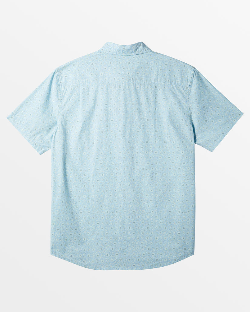 Quiksilver Apero Classic Short Sleeve Shirt - BLUE BELL - Sun Diego Boardshop