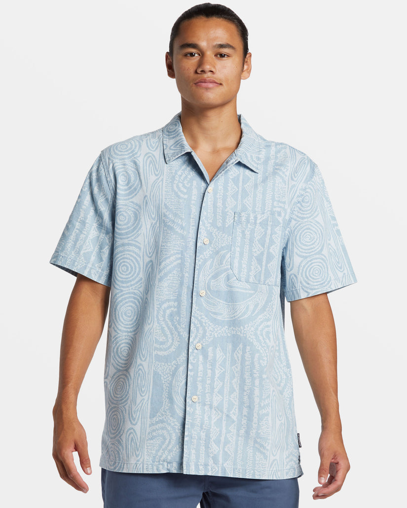 Quiksilver Casual Short Sleeve Shirt - STONE WASH - Sun Diego Boardshop