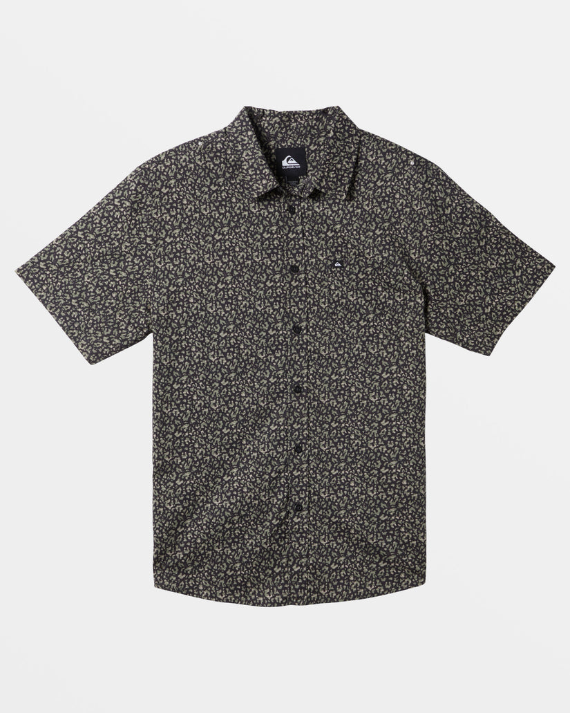 Quiksilver Apero Classic Short Sleeve Shirt - TARMAC APERO - Sun Diego Boardshop