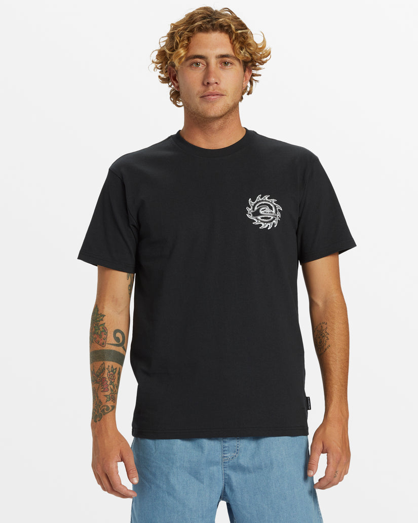 Quiksilver In Good Hands T-Shirt - BLACK KVJ0 - Sun Diego Boardshop