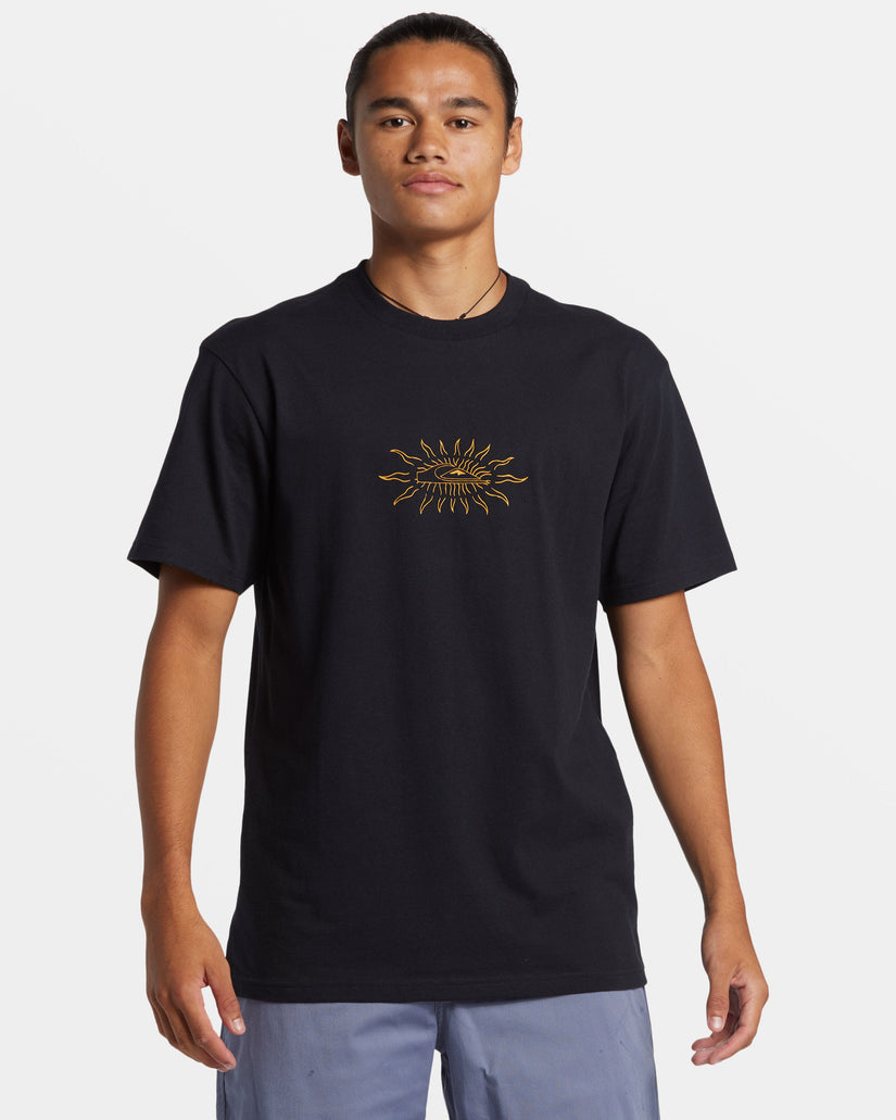 Quiksilver Sun Flare T-Shirt - BLACK - Sun Diego Boardshop