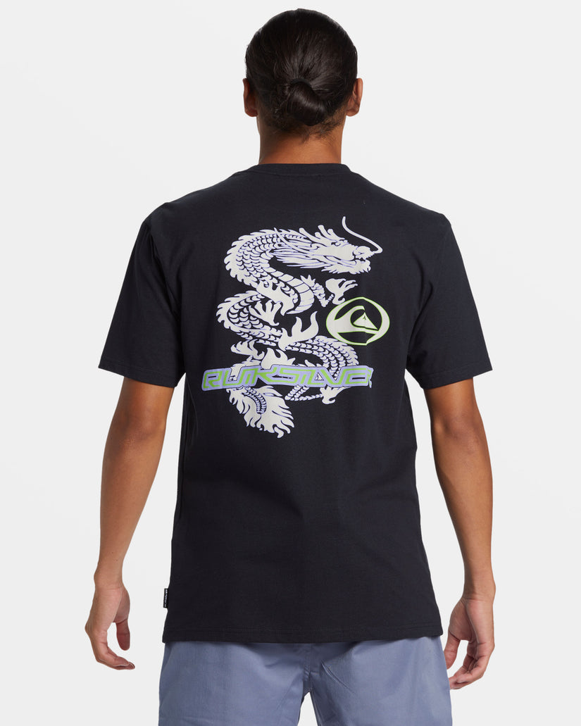 Quiksilver Luck Dragon T-Shirt - BLACK - Sun Diego Boardshop