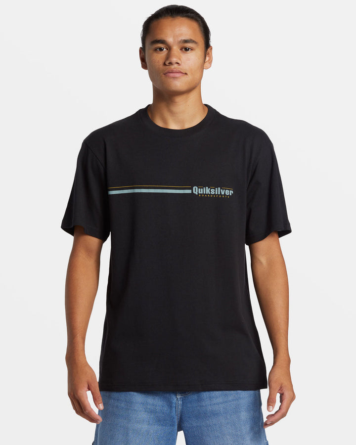 Quiksilver Speed Stripe T-Shirt - BLACK - Sun Diego Boardshop