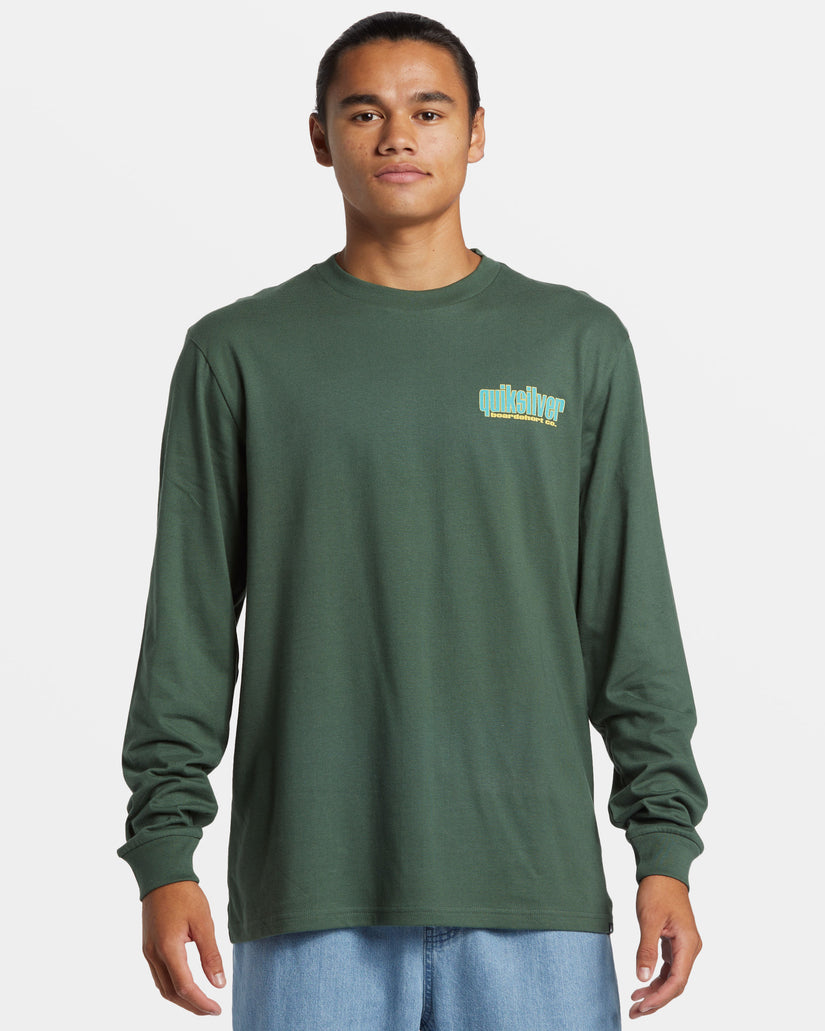 Quiksilver Three Tree Long Sleeve T-Shirt - FOREST - Sun Diego Boardshop