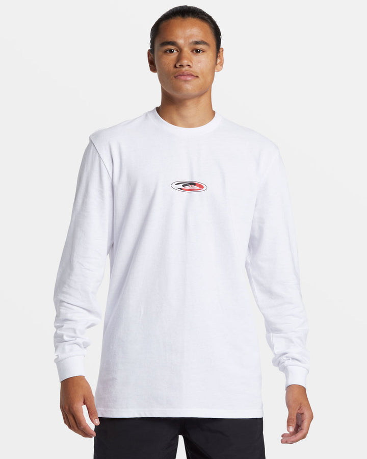 Quiksilver Griff Long Sleeve T-Shirt - WHITE - Sun Diego Boardshop