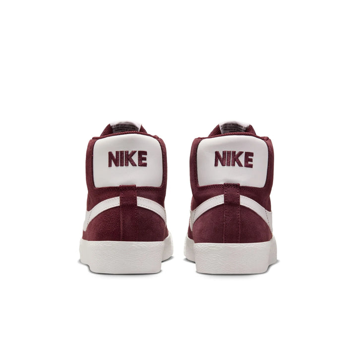 NIKE SB ZOOM BLAZER MID - BURGUNDY CRUSH/SUMMIT WHITE - 600 BURGANDY CRUSH/SUMMIT WHITE - Sun Diego Boardshop