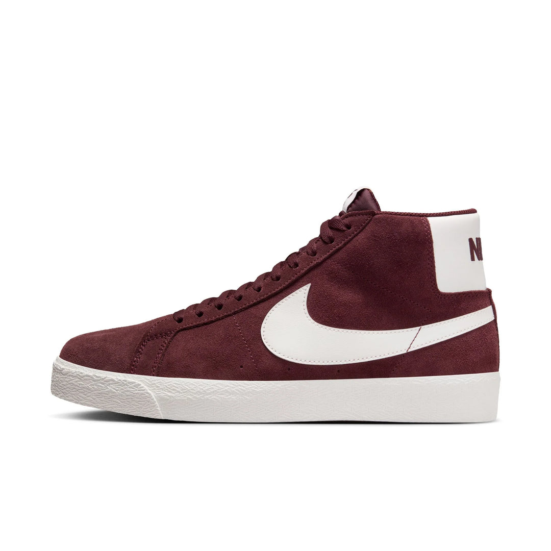 NIKE SB ZOOM BLAZER MID - BURGUNDY CRUSH/SUMMIT WHITE - 600 BURGANDY CRUSH/SUMMIT WHITE - Sun Diego Boardshop