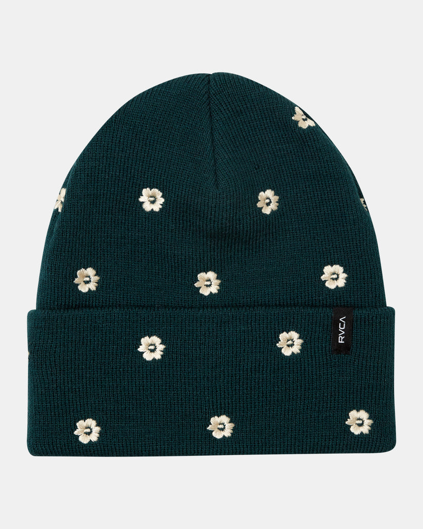 RVCA EMBROIDERED ESSENTIAL BEANIE - PONDEROSA PINE - Sun Diego Boardshop