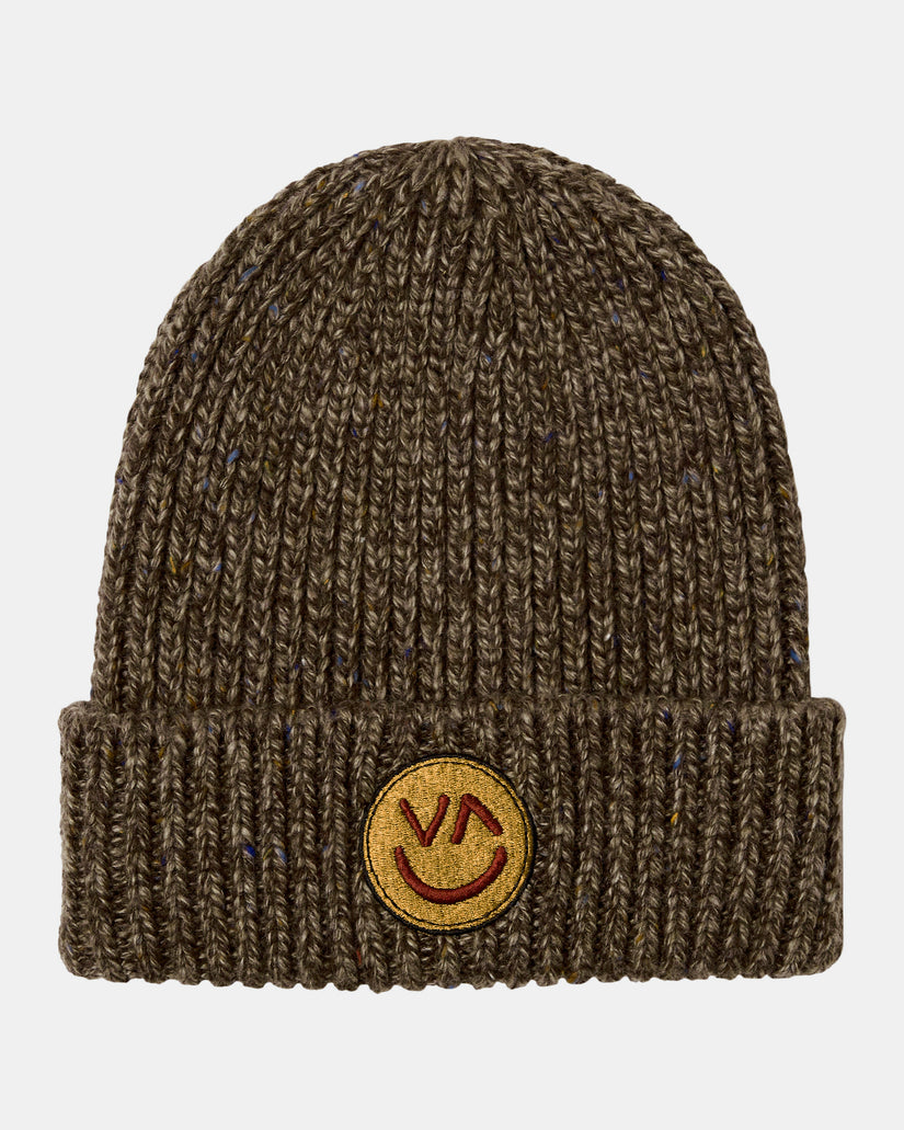 RVCA BRIGHTER DAYS CUFFED BEANIE - CHOCOLATE TORTE - Sun Diego Boardshop