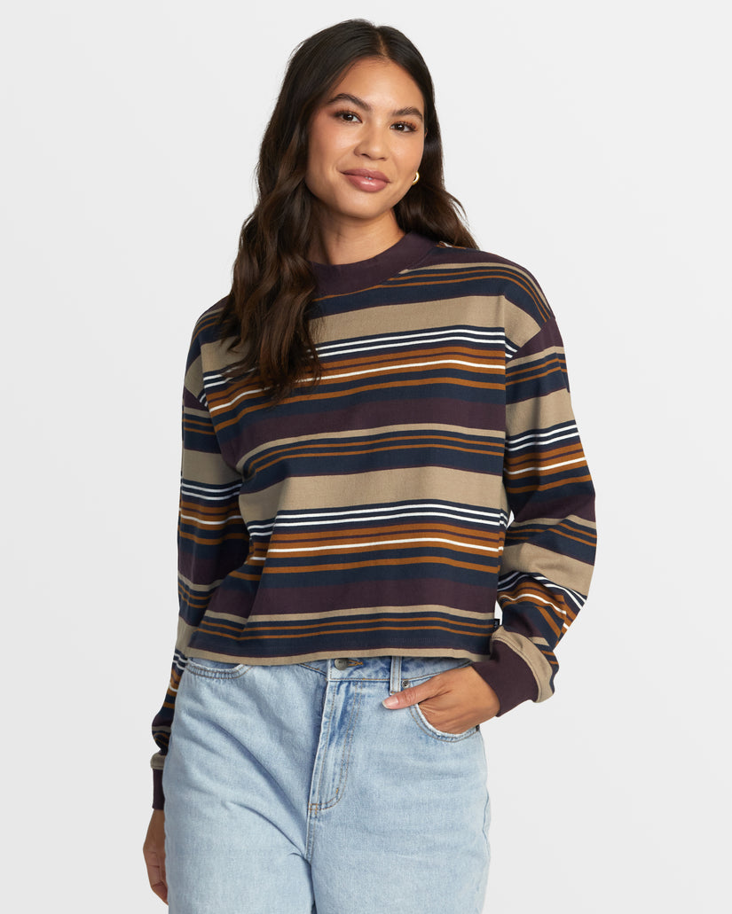 RVCA KINNEY LONG SLEEVE TEE - PLUM PERFECT - Sun Diego Boardshop