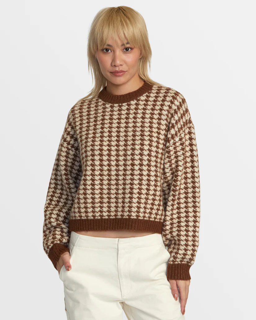 RVCA PREP SWEATER - MOCHA BISQUE - Sun Diego Boardshop