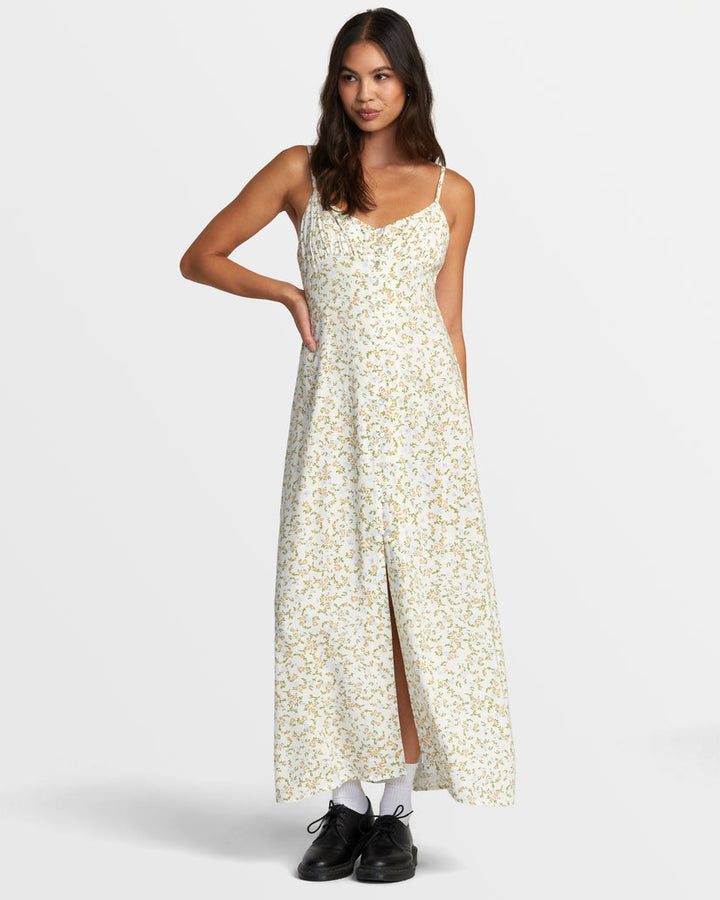 RVCA JAMES MAXI DRESS - CLOUD - Sun Diego Boardshop