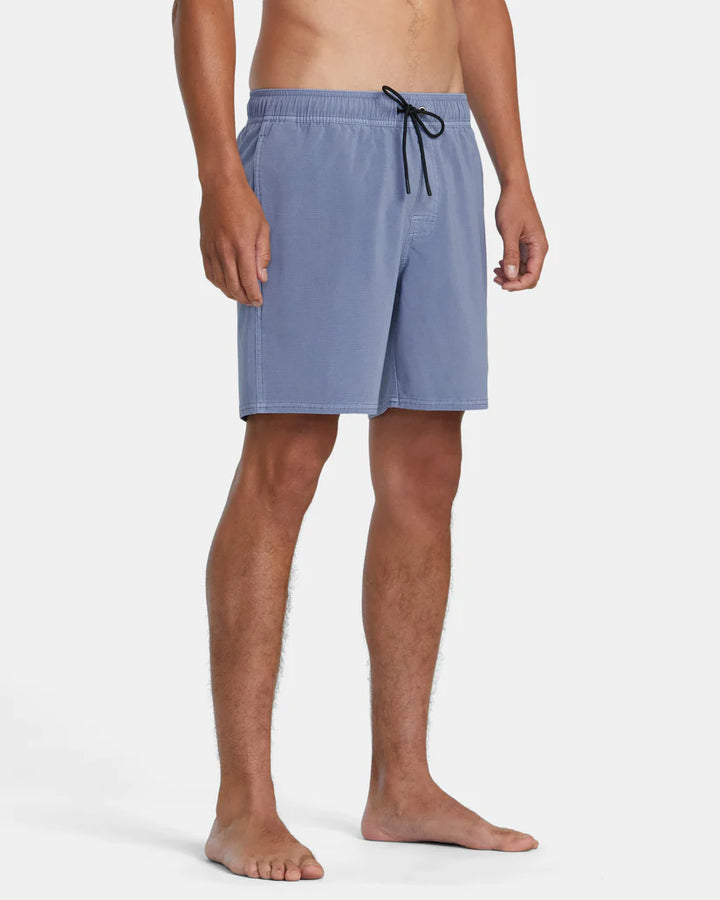 RVCA VA PIGMENT ELASTIC WAIST BOARDSHORTS 17" - BLUE TIDE - Sun Diego Boardshop