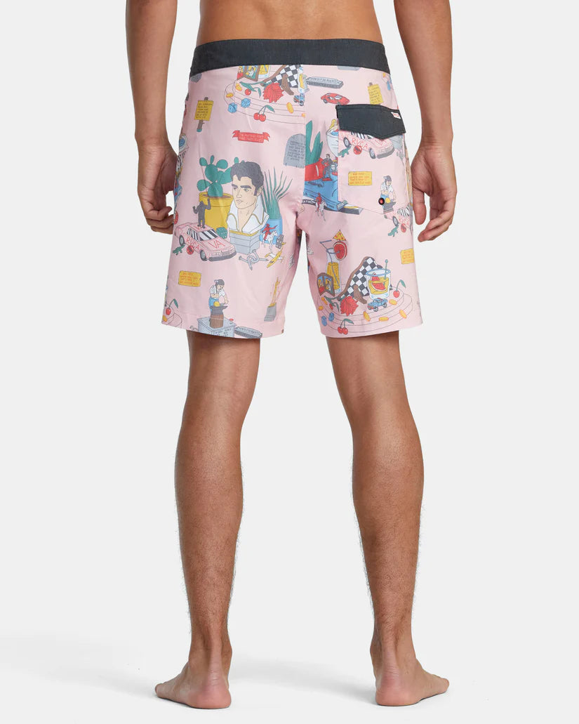 RVCA Luke P Boardshorts 17'' - MULTI PINK - Sun Diego Boardshop