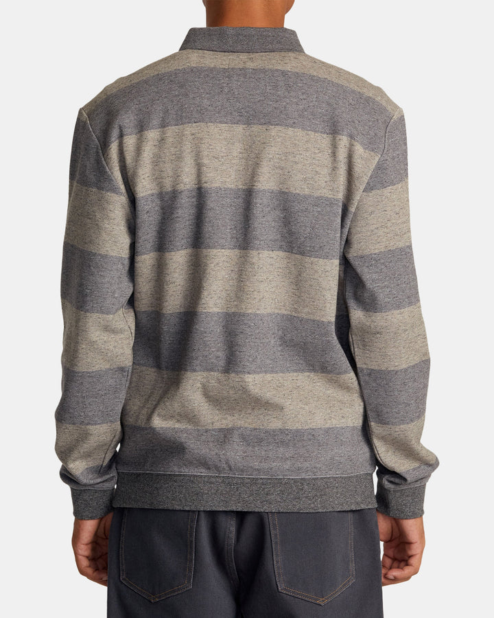 RVCA ERASER HALF ZIP SWEATSHIRT - WOOD - Sun Diego Boardshop