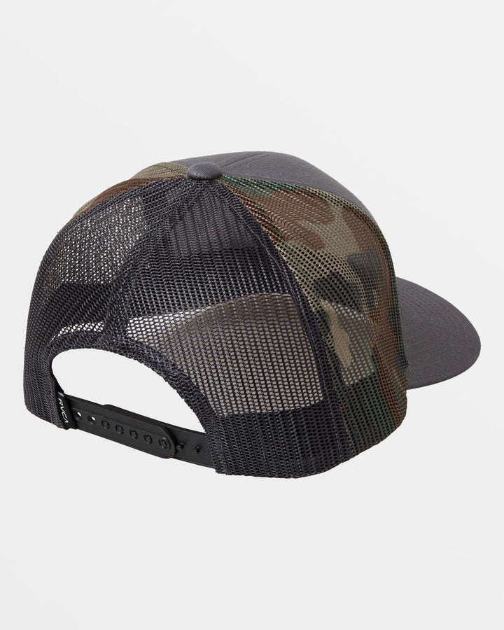 RVCA BOY'S MISSION TRUCKER HAT - DARK GREY - Sun Diego Boardshop