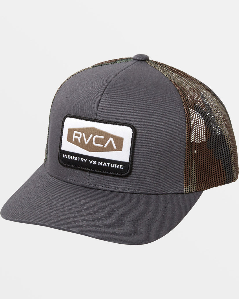 RVCA BOY'S MISSION TRUCKER HAT - DARK GREY - Sun Diego Boardshop