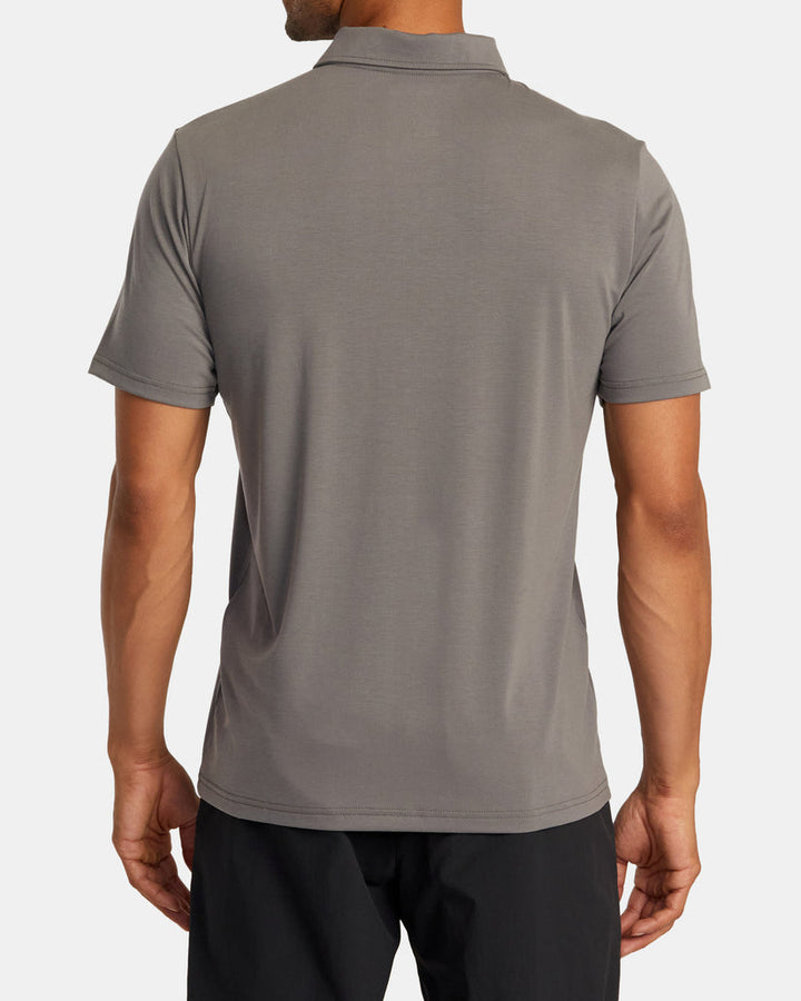 RVCA BALANCE SHORT SLEEVE POLO TEE - GRAPHITE - Sun Diego Boardshop