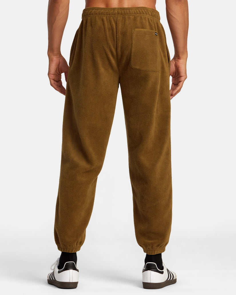 RVCA VA ESSENTIAL MICRO FLEECE PANT - CAMEL - Sun Diego Boardshop