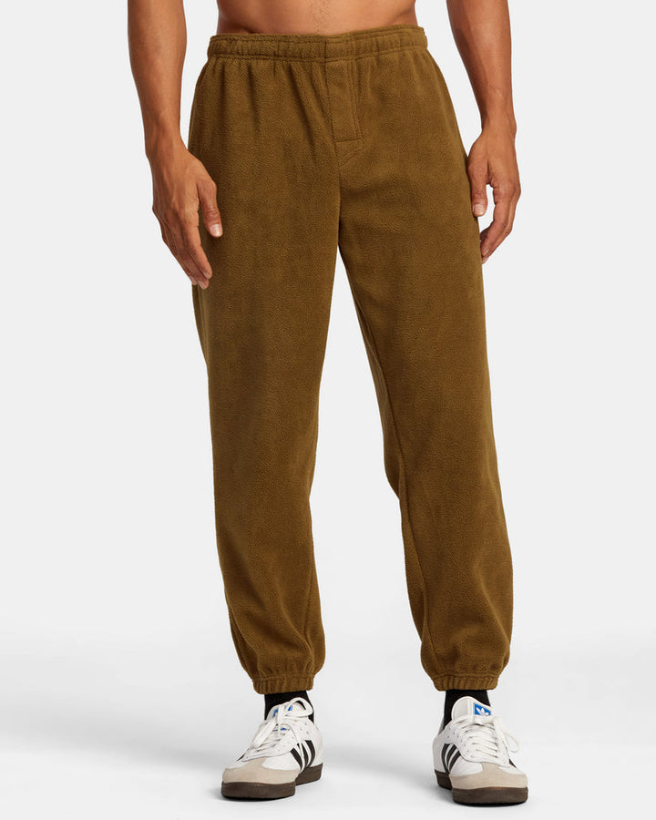 RVCA VA ESSENTIAL MICRO FLEECE PANT - CAMEL - Sun Diego Boardshop