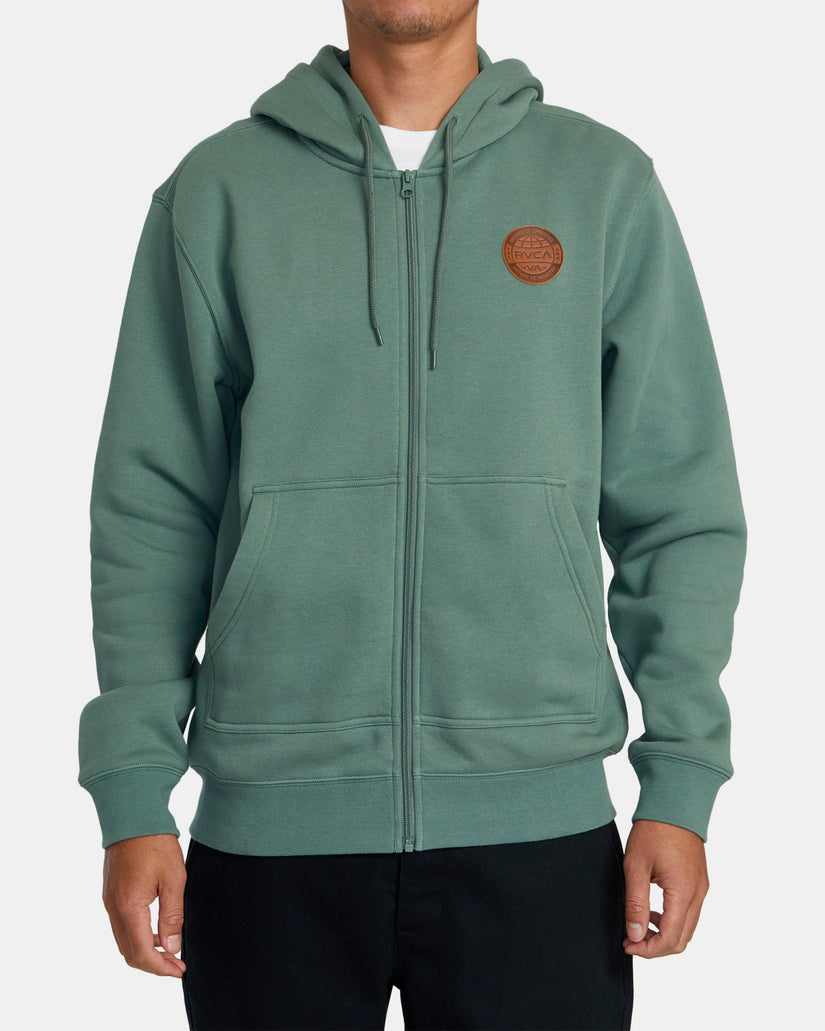 RVCA SEALED ZIP-UP HOODIE - JADE - Sun Diego Boardshop