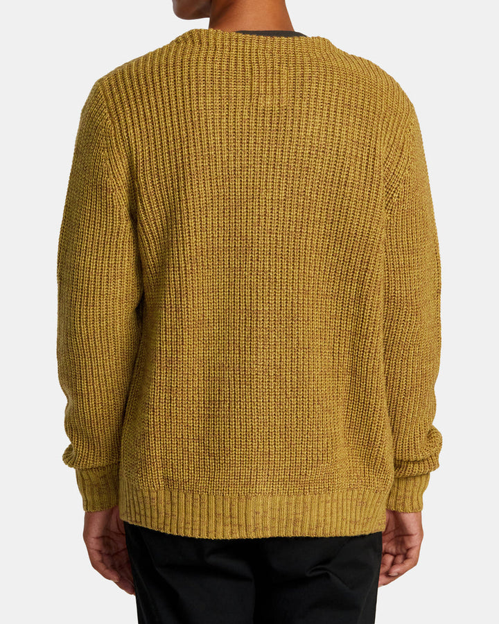 RVCA VACANCY CARDIGAN - OCHRE - Sun Diego Boardshop