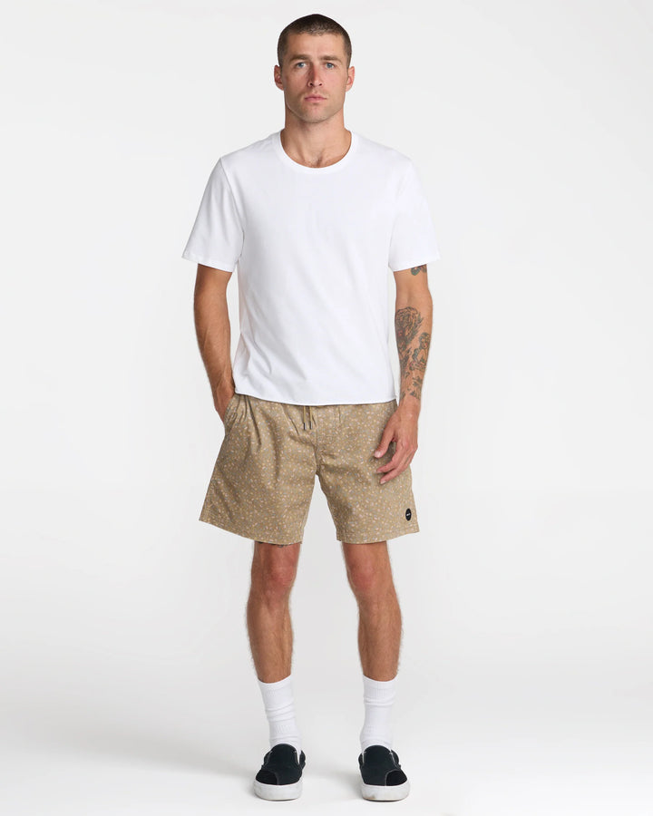 RVCA MEN'S ESCAPE ELASTIC CORD II SHORT - COYOTE