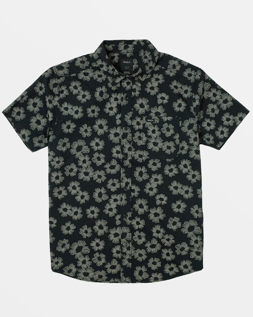 RVCA THAT'LL DO PRINT SHORT SLEEVE SHIRT - BLACK FLORAL - Sun Diego Boardshop