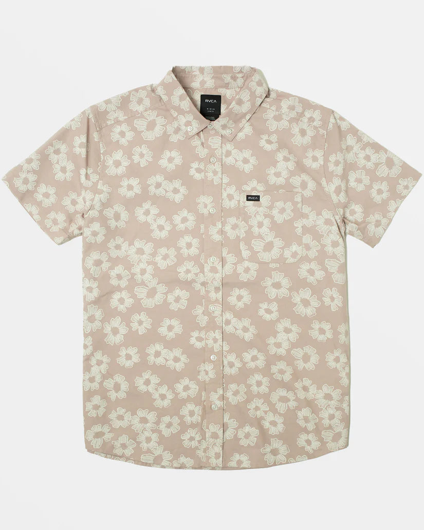 RVCA THAT'LL DO PRINT SHORT SLEEVE SHIRT - PALE MAUVE FLORAL - Sun Diego Boardshop