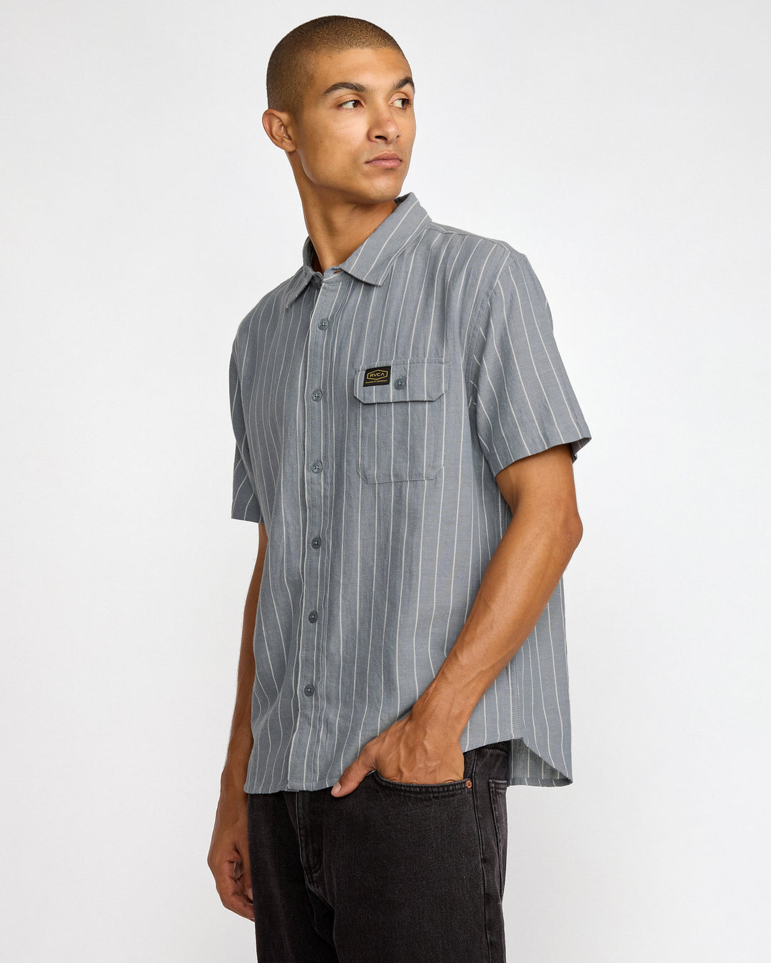RVCA Dayshift Stripe Ii - Chambray - Sun Diego Boardshop