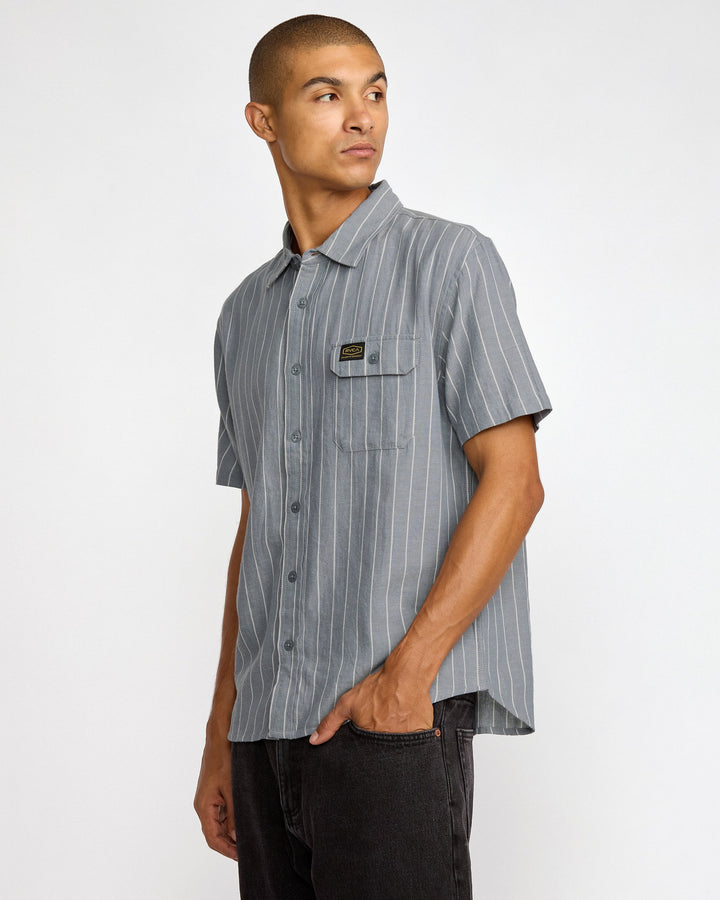RVCA Dayshift Stripe Ii - Chambray - Sun Diego Boardshop