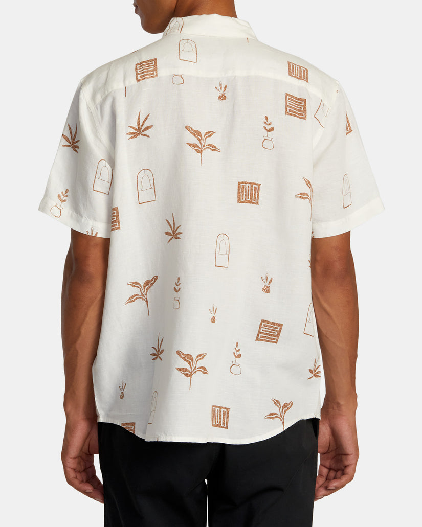 RVCA ARTIFACTS SHORT SLEEVE SHIRT - ECRU - Sun Diego Boardshop