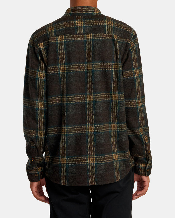 RVCA VACANCY LONG SLEEVE TOP - CHOCOLATE - Sun Diego Boardshop