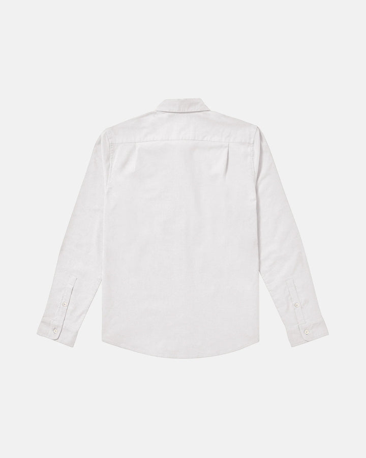 RVCA Men's That'll Do Stretch Long Sleeve Shirt - White - Sun Diego Boardshop