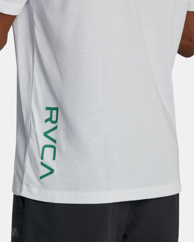 RVCA 2X TEE - WHITE/GRASS/GREEN - Sun Diego Boardshop