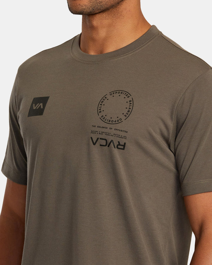 RVCA VA MARK TEE - MOCHA - Sun Diego Boardshop