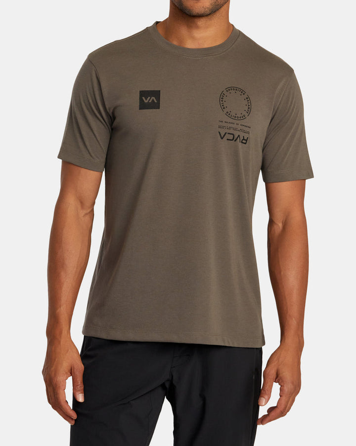 RVCA VA MARK TEE - MOCHA - Sun Diego Boardshop