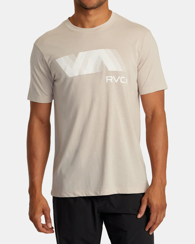 RVCA VA BLUR TEE - WARM GREY - Sun Diego Boardshop