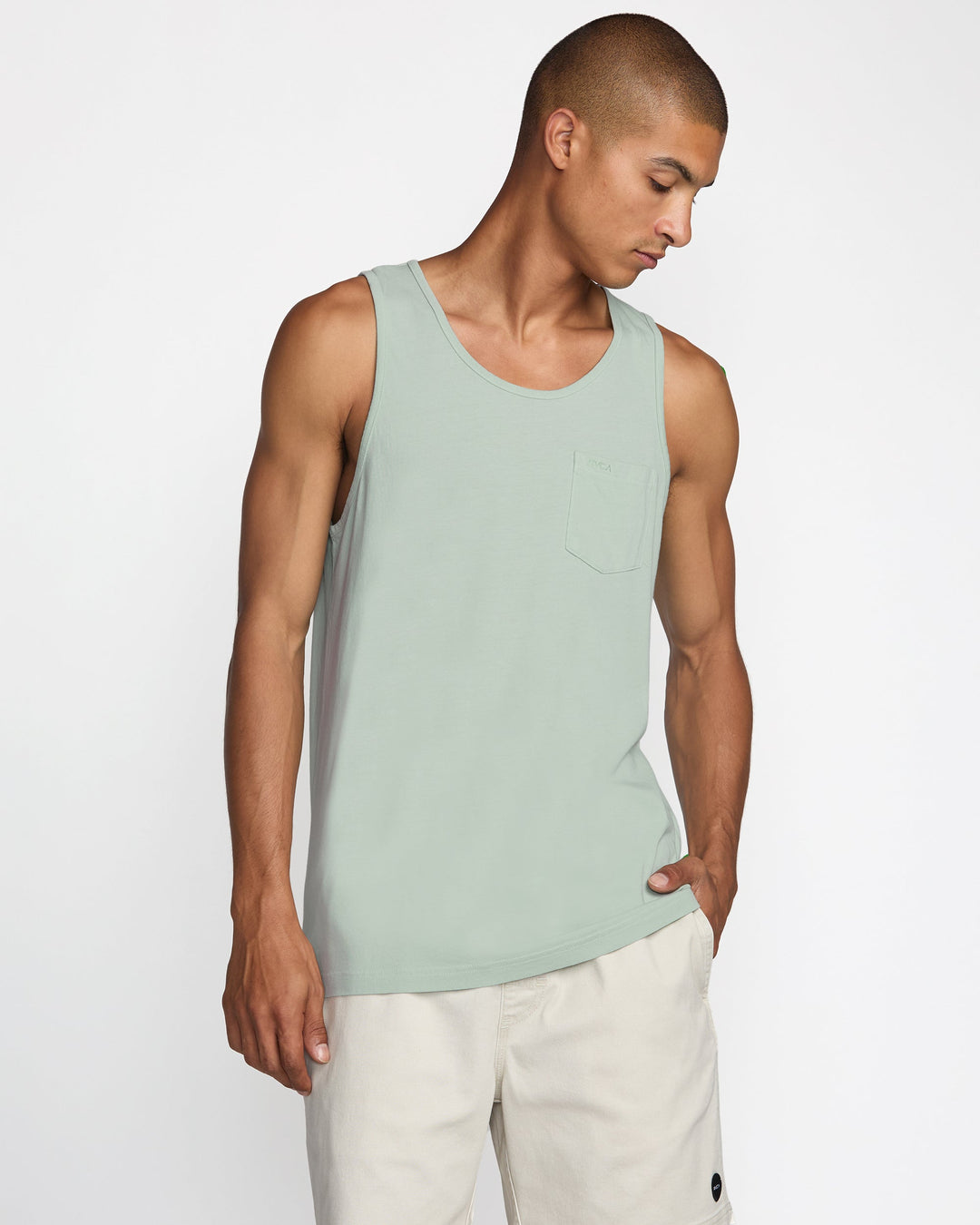 RVCA Ptc Pigment Tank - Blue Haze - Sun Diego Boardshop