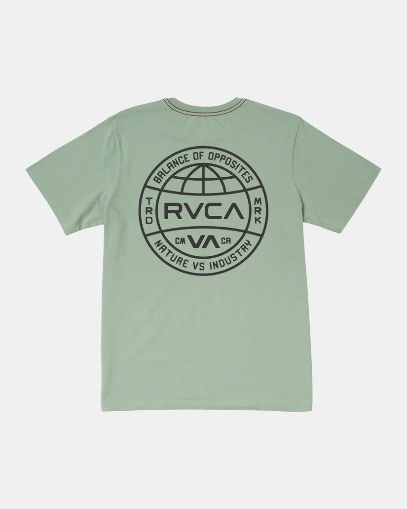 RVCA SEALED T-SHIRT - GRANITE GREEN - Sun Diego Boardshop