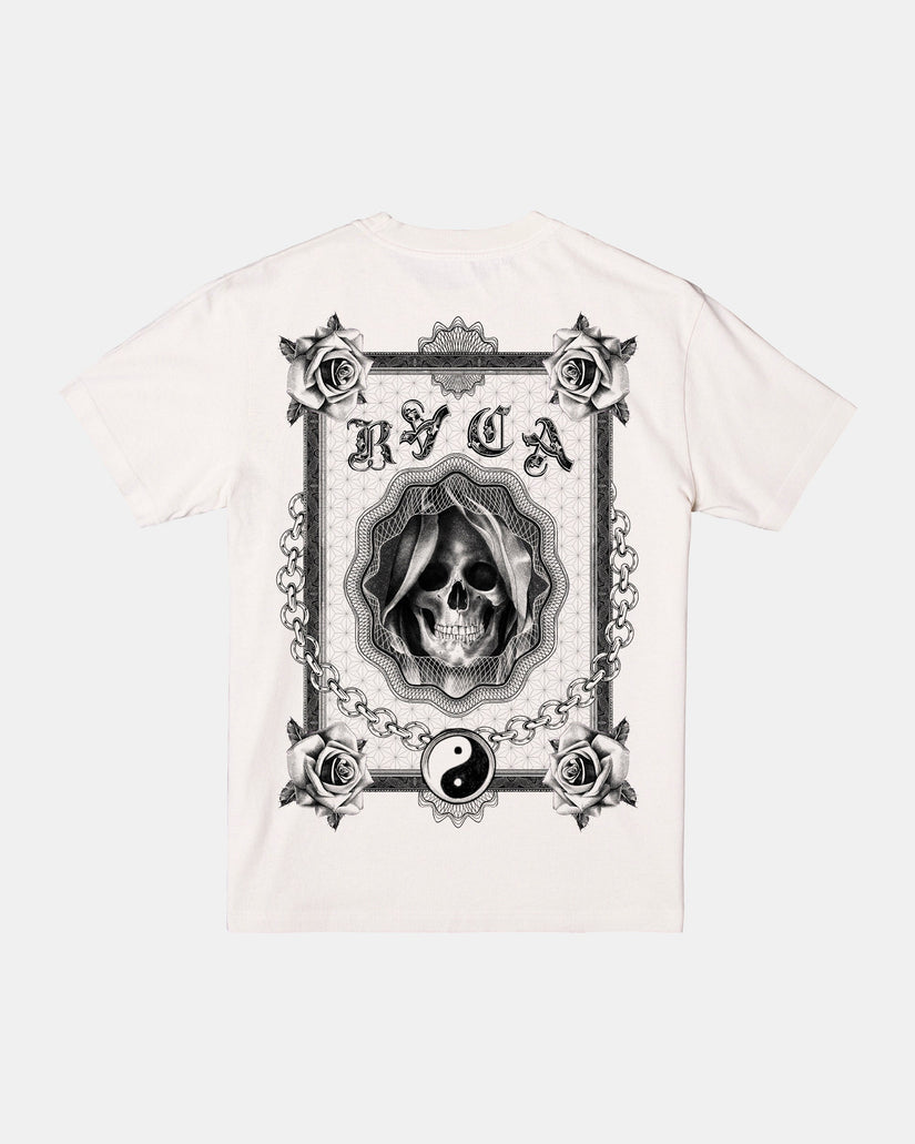 RVCA DREAM REAPER T-SHIRT - SILVER BLEACH - Sun Diego Boardshop