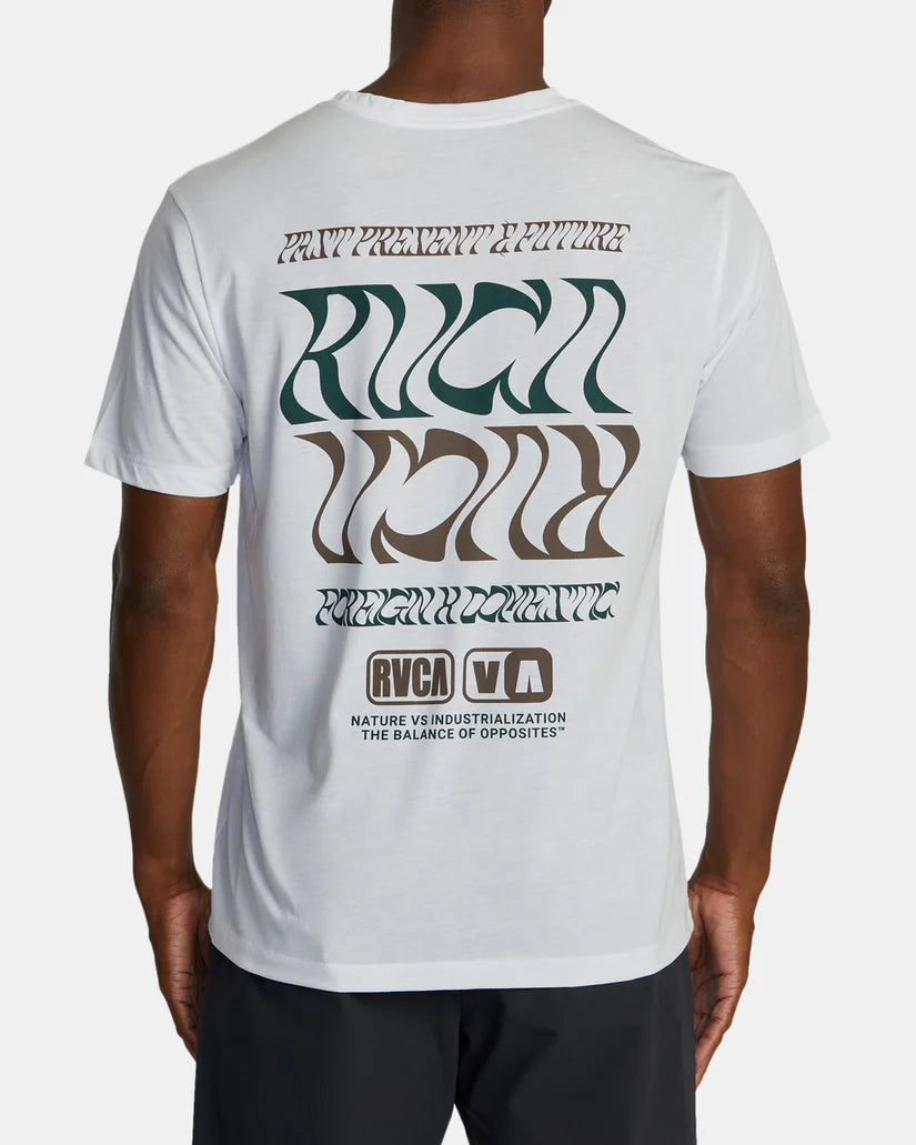 RVCA FLIP FLOW SPORT TECH T-SHIRT - WHITE - Sun Diego Boardshop