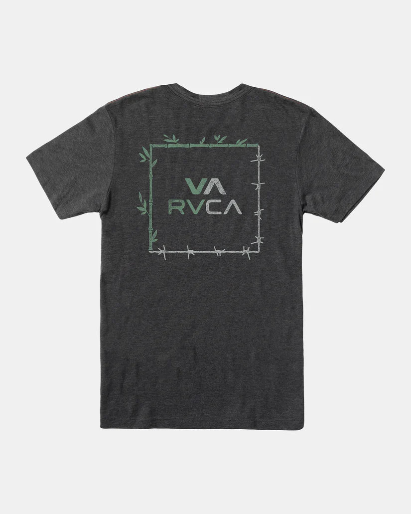 RVCA BORDERED T-SHIRT - BLACK - Sun Diego Boardshop