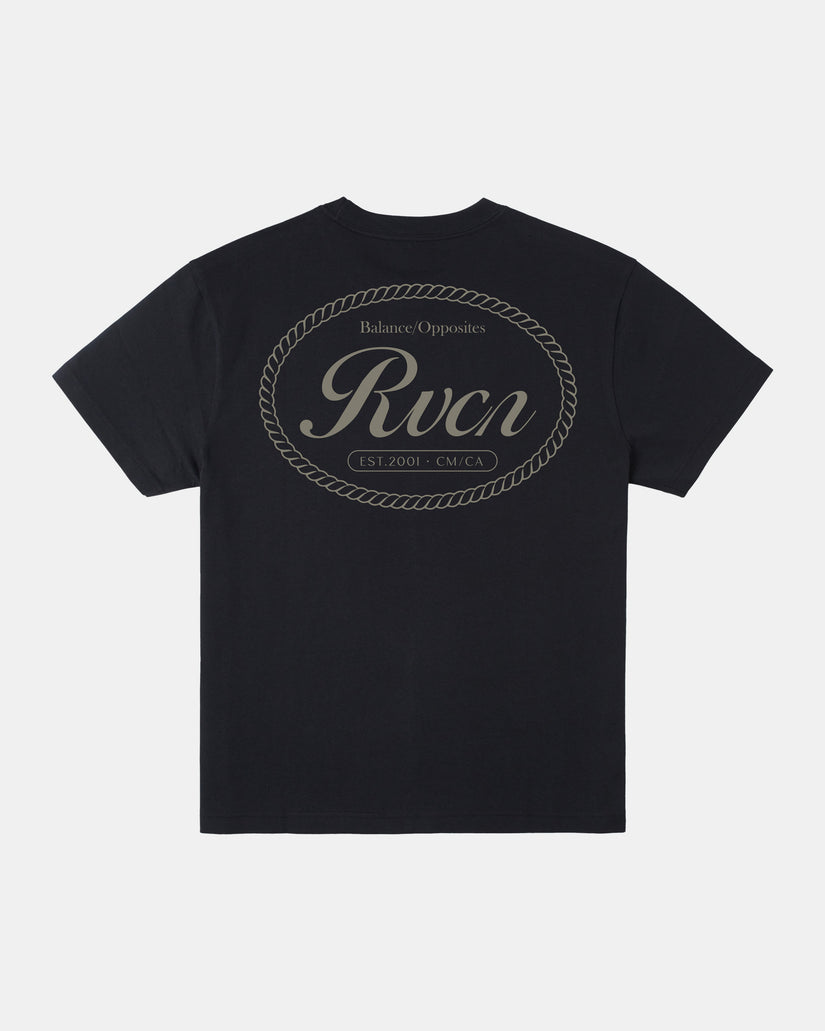 RVCA CLASSIC SEAL TEE - BLACK - Sun Diego Boardshop