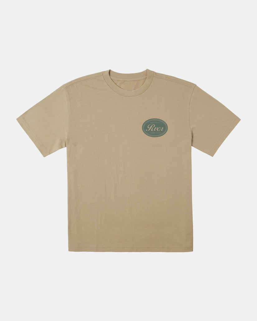 RVCA CLASSIC SEAL TEE - KHAKI - Sun Diego Boardshop